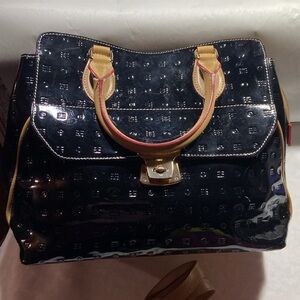 Arcadia EUC Patent Monogram Bag & Dusty
